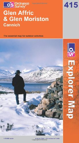 OS Explorer map 415 : Glen Affric & Glen Moriston