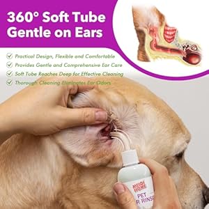 Meiqihome Ear Cleaner for Dogs and Catssoothes Ear Inflammation Removes Wax and Odor Includes 50 Cotton Swabs 4 Fl Oz Cleaner for Dogs  Cucciolini Doodles Meiqihome ear cleaner for dogs and cats soothes ear inflammation removes wax and odor includes 50 cotton swabs 4 fl oz cleaner for dogs   cucciolini doodles