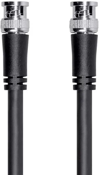 Monoprice SDI BNC Cable - 6 Feet - Black, 12Gbps, 16 AWG, Dual Copper, Aluminum Shielding, for Transmitting UHD-SDI Video Signals - Viper Series