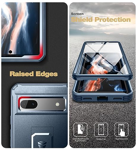 Coque Google Pixel 7A coque renforcée antichoc double cadre avec support - 7