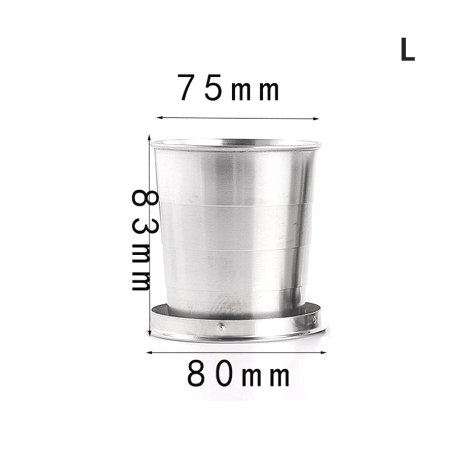 Bicchiere Acciaio Inox Pieghevole Tazza pieghevole in acciaio inossidabile | Tazze telescopiche retrattili portatili