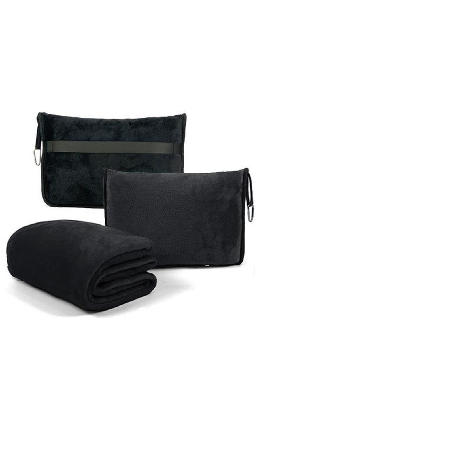 2 Mantas De Viaje Con Almohada Multifuncional En 1 para Viajes, Tren, Avión