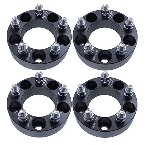 2pc 38mm (1.50" Inch) Wheel Spacers | 5x4.5 or 5x114.3 | 12x1.5 Studs Forged Billet