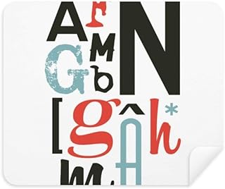 Alphabets Stylish Quote Handwrite Cleaning Cloth Screen Cleaner 2pcs Suede Fabric