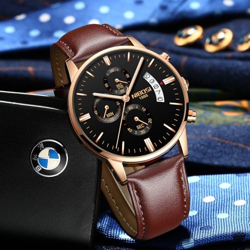 NIBOSI Men Sport Quartz Chronograph Watch L-BnGB - Image 3
