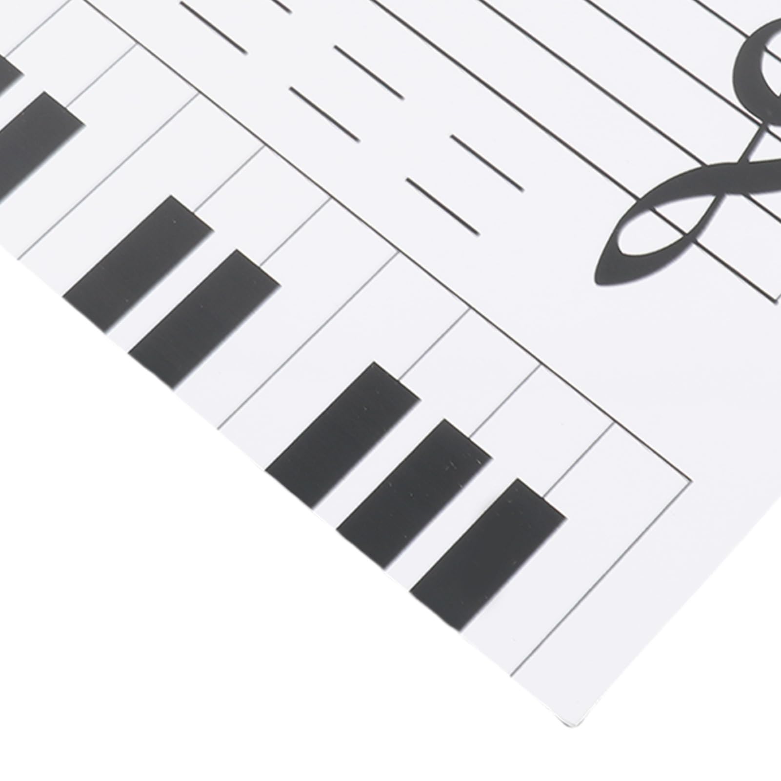 Respicefinem magnetische, trocken abwischbare Tafel für Musikunterricht, Klavier, Lehrer, Klassenzimmer, Lehrmittel mit 70 Magneten, doppelseitige Schreibfläche, Theorieaktivitäten