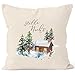 Produktbild Autiga Weihnachts-Kissenbezug Stille Nacht Weihnachten Winter Schnee Christmas Natur 40cm x 40cm