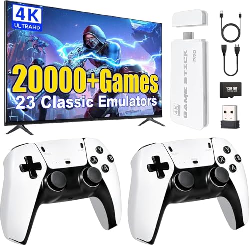 SCRIMEMO CONSOLA DE JUEGOS RETRO, GAME STICK 20,000+ JUEGOS CLáSICOS, PLUG & PLAY HDMI, CONSOLA PORTáTI 2 MANDOS INALáMBRICOS, REGALO PARA NIñOS Y ADULTOS (MAX+)
SCRIMEMO Consola de Juegos Retro, Game Stick 20,000+ Juegos Clásicos, Plug & Play HDMI, Consola ...
