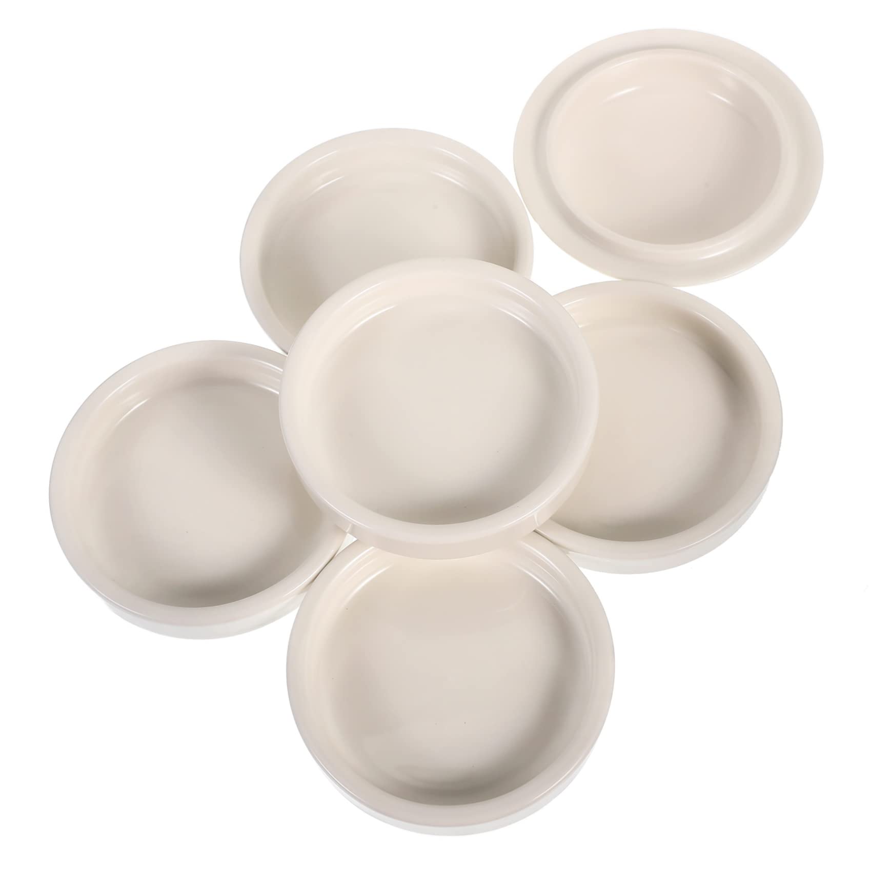 Housoutil 1 Set Ceramic Pigment Mixing Trays for Oil Painting Convenient DIY Color Smooth Surface Art Supplies for Artists Students