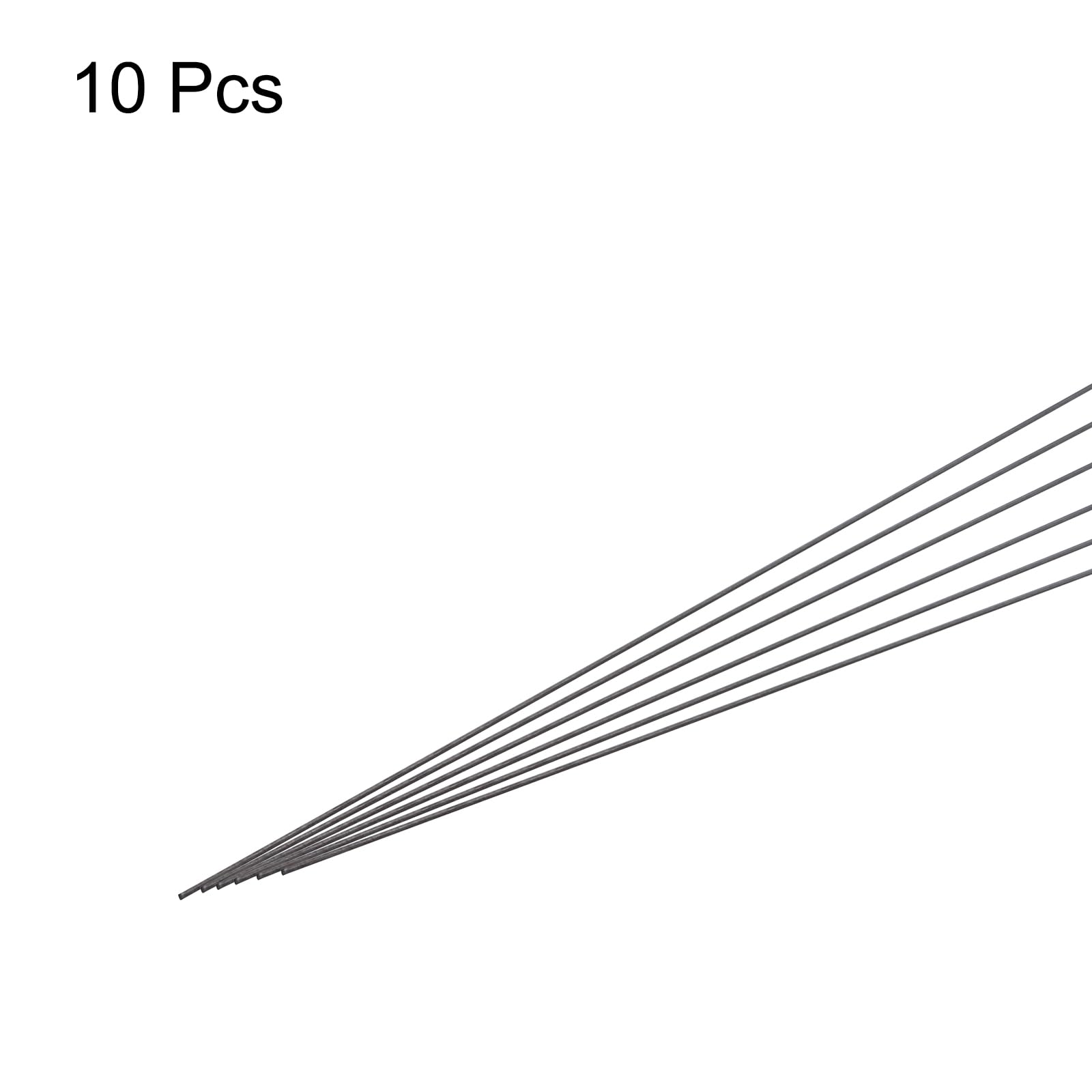 Barres En Fibre De Carbone 10mm X 300mm - Lot De 2, Pour Modélisme RC, Drones, Bricolage, Renforcement