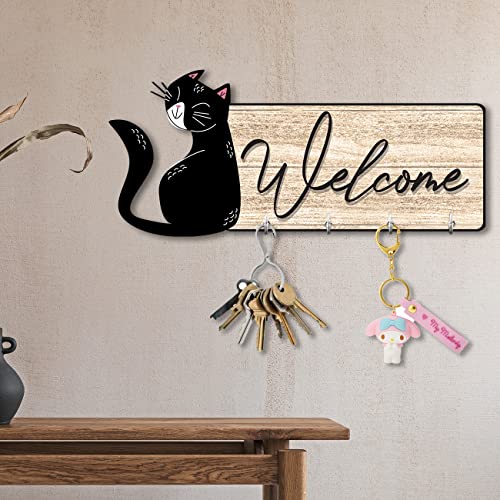 Image of kotart Unique Stylish Modern Wooden Key Holder for Home Decor Living Room Office with Stylish Key Organizer | Designer Wall Decor | Wall Art Decorative Items | Wall Decoration (Hanging 3)