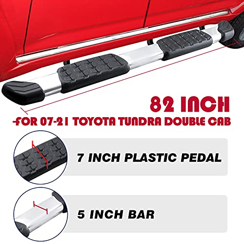 Estribos laterales para Toyota Tundra Double Cab 07-21 miniatura 3