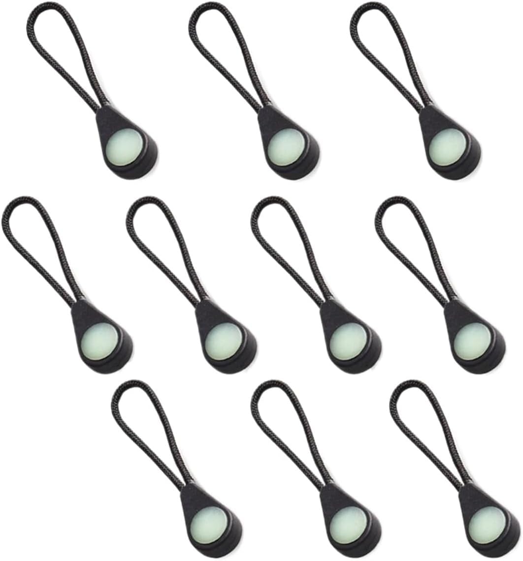 10/20/30 Stück Reißverschluss-Puller, ideales Set, leuchtet im Dunkeln, Endfixierer,-Kordellasche(30pcs)