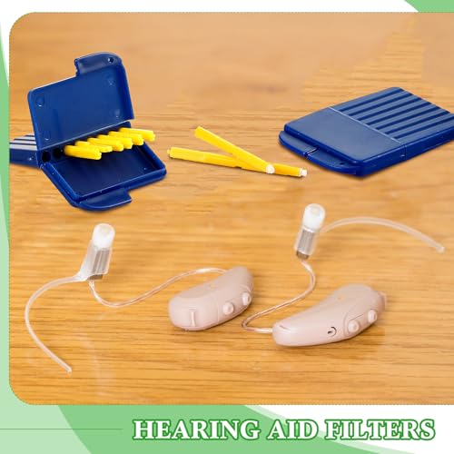 TrelaCo 120 Pcs Hearing Aid Wax Guard Filters Hearing Aid Hearing Cleaning Kit Hearing Aid Filters Cleaning Tool Accessories, 15 Pack (1.5mm)