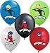 Vision Miraculous LadyBug 12" Party Balloons 25 Pcs, Assorted Colors Premium Latex