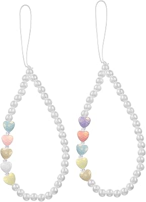 Hemobllo 2pcs Pearl Phone Case Pearl Lanyard Cellphone Lanyard Phone Hanging Strap Pendant for Mobile Phone Mobile Phone Wrist Strap Cell Phone Mobile Phone Strap Lanyard Mobile Phone Chain
