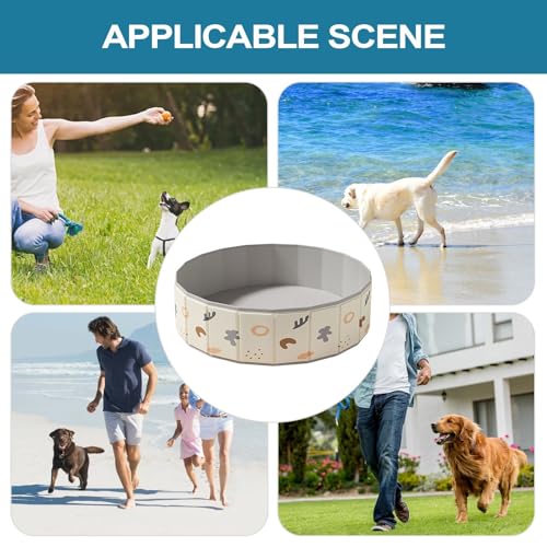 Klappbarer Hundepool,Faltbare Hundebadewanne - rutschfeste Badewanne & Planschbecken Für Drinnen & Draußen, Sommer Wasserspiel & Gartenspaß