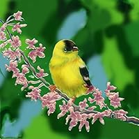 Algopix Similar Product 4 - Continental Art Center Gold Finch On A