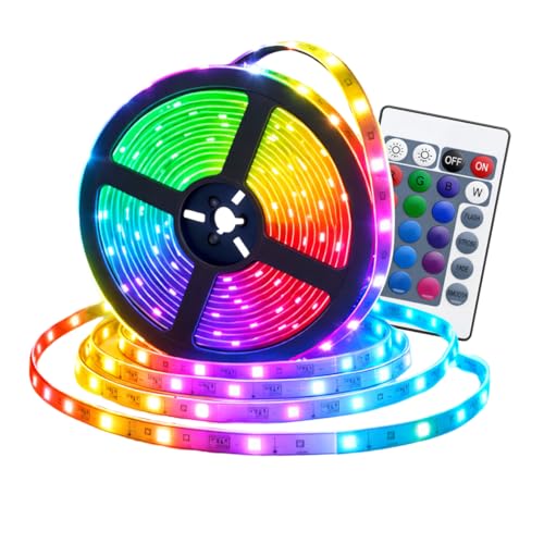 Fita Led 5050 Rgb Controle Remoto 2metros 5v Usb Para Televisão Computador Carro