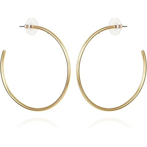 Vince Camuto Goldtone Large Open Hoop Earrings For Women