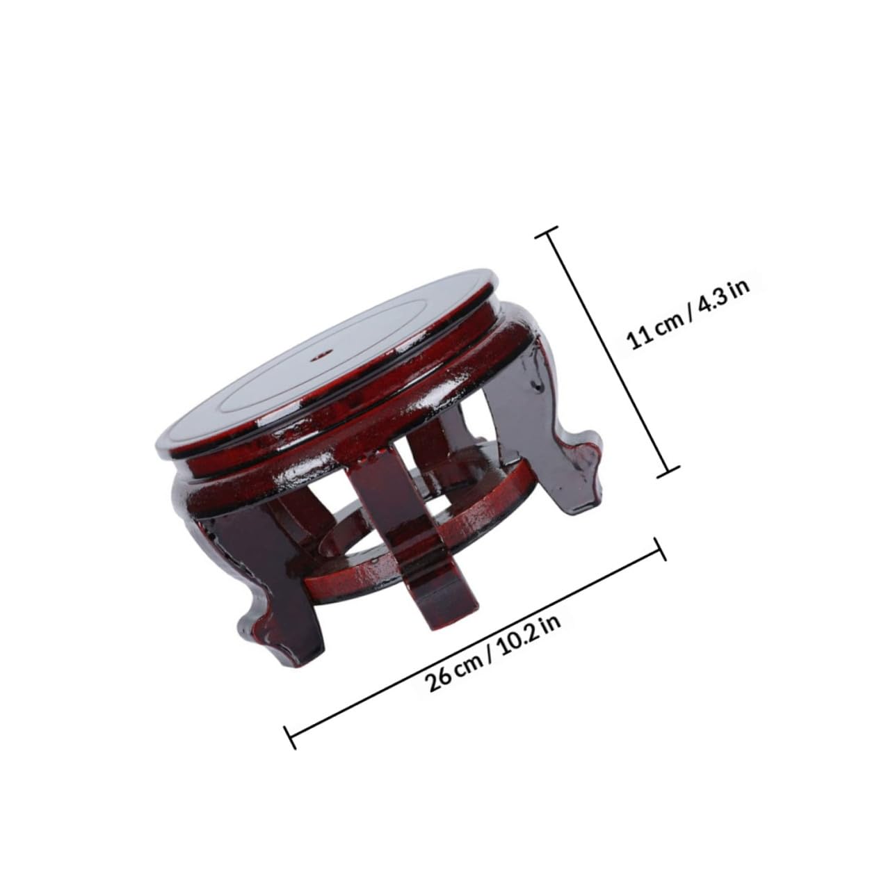 Uonlytech Soporte de Madera para Macetas Base Estable y Protección del Suelo, Adecuado para Plantas en Maceta en Jardinería y Otros Espacios Interiores