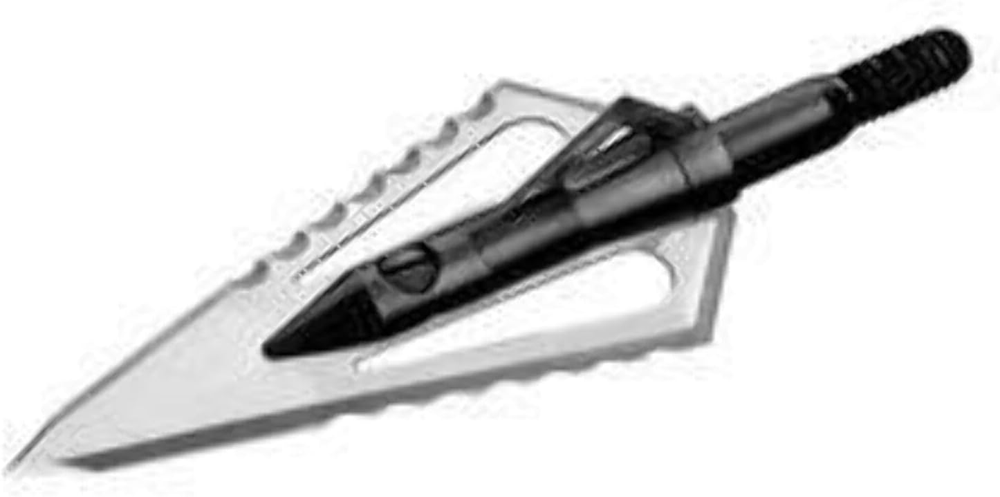 Stinger Buzzcut 4 Blade Arrow Broadhead (Pack of 3), 100-Grain