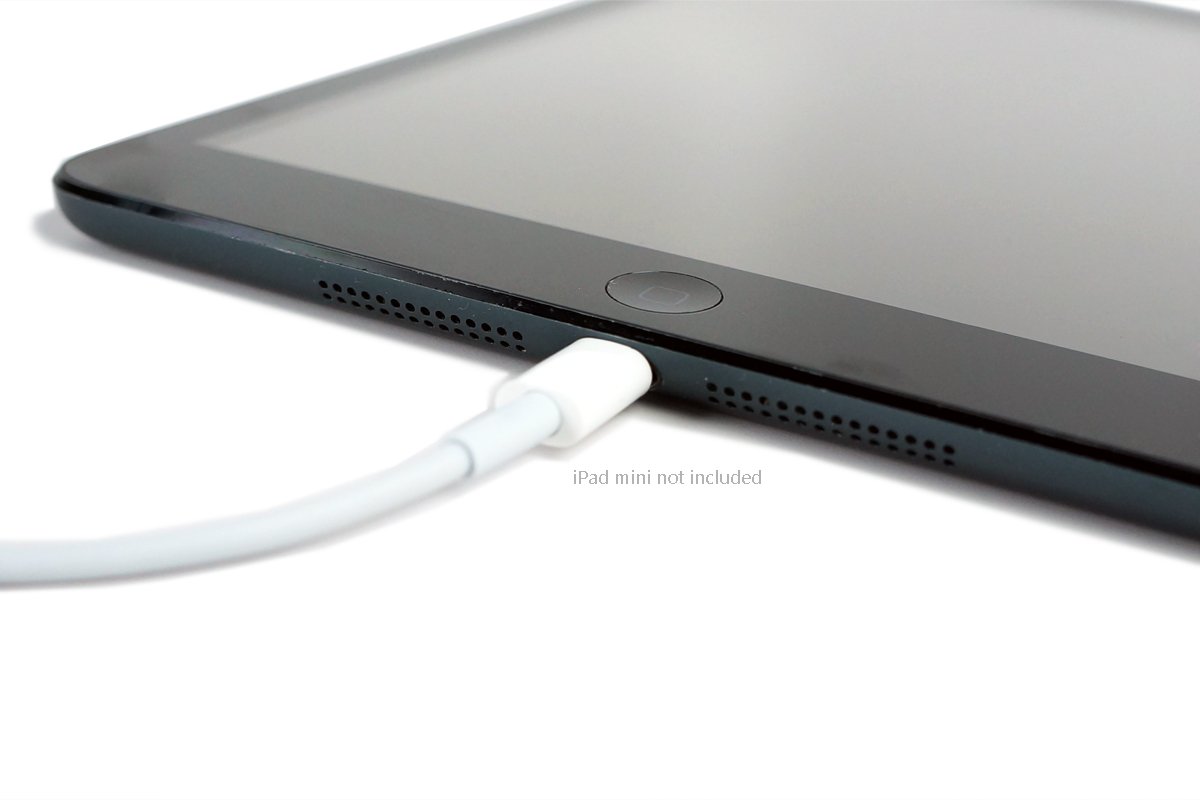 VisionTek 6.5ft Lightning Cable - White Charging Cord For IPhone IPad IPod - 2 Meter Length