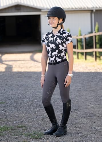 Kerrits Kids Breeze Ice Fil Short Sleeve Equestrian Shirt – Lightweight Cooling Horse Riding Top, Great for Summer Camp3