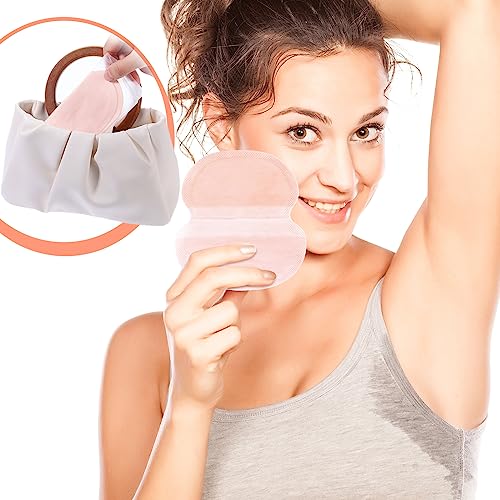 Image of Zhanmai 240 Pieces Underarm Sweat Pads for Women Men Armpit Disposable Non Visible Unflavored Sweat Pads Comfortable Adhesive Dress Shields Armpit Protection Guards(Beige)