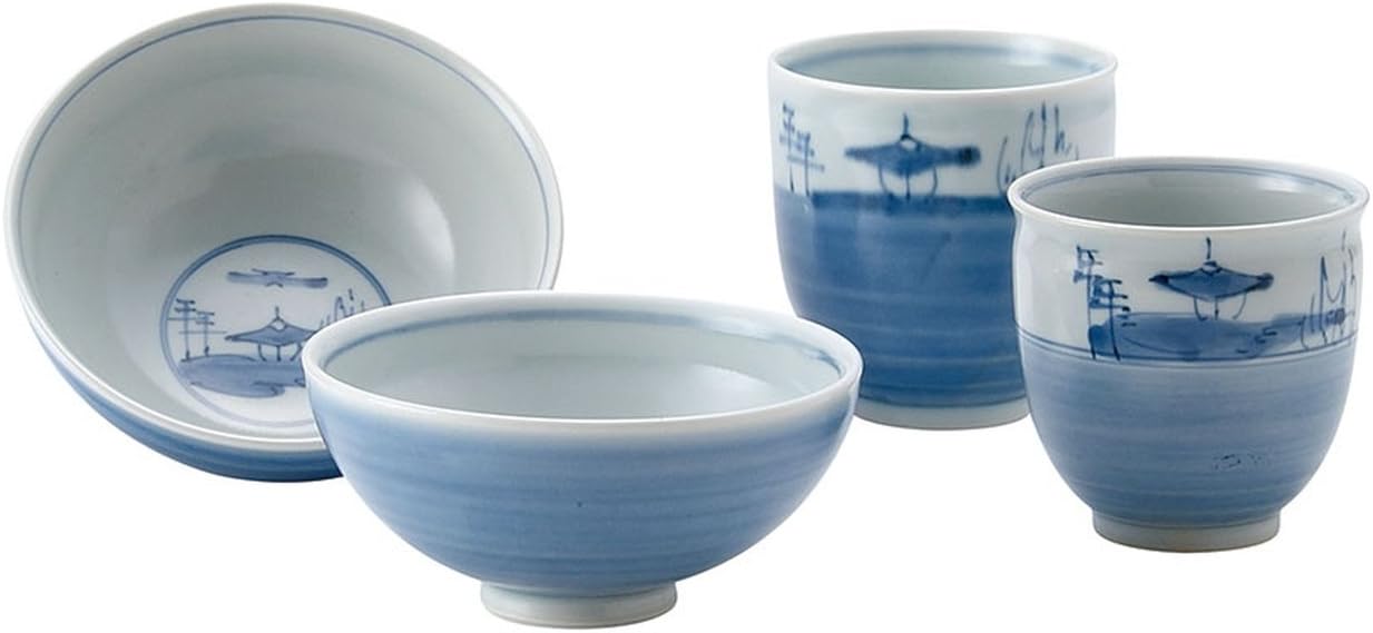 Yamashita Kogei 16064700 Kuresumaki Sansuki Rice Bowl, Small, 4.5 x 2.0 inches (11.4 x 5.0 cm)