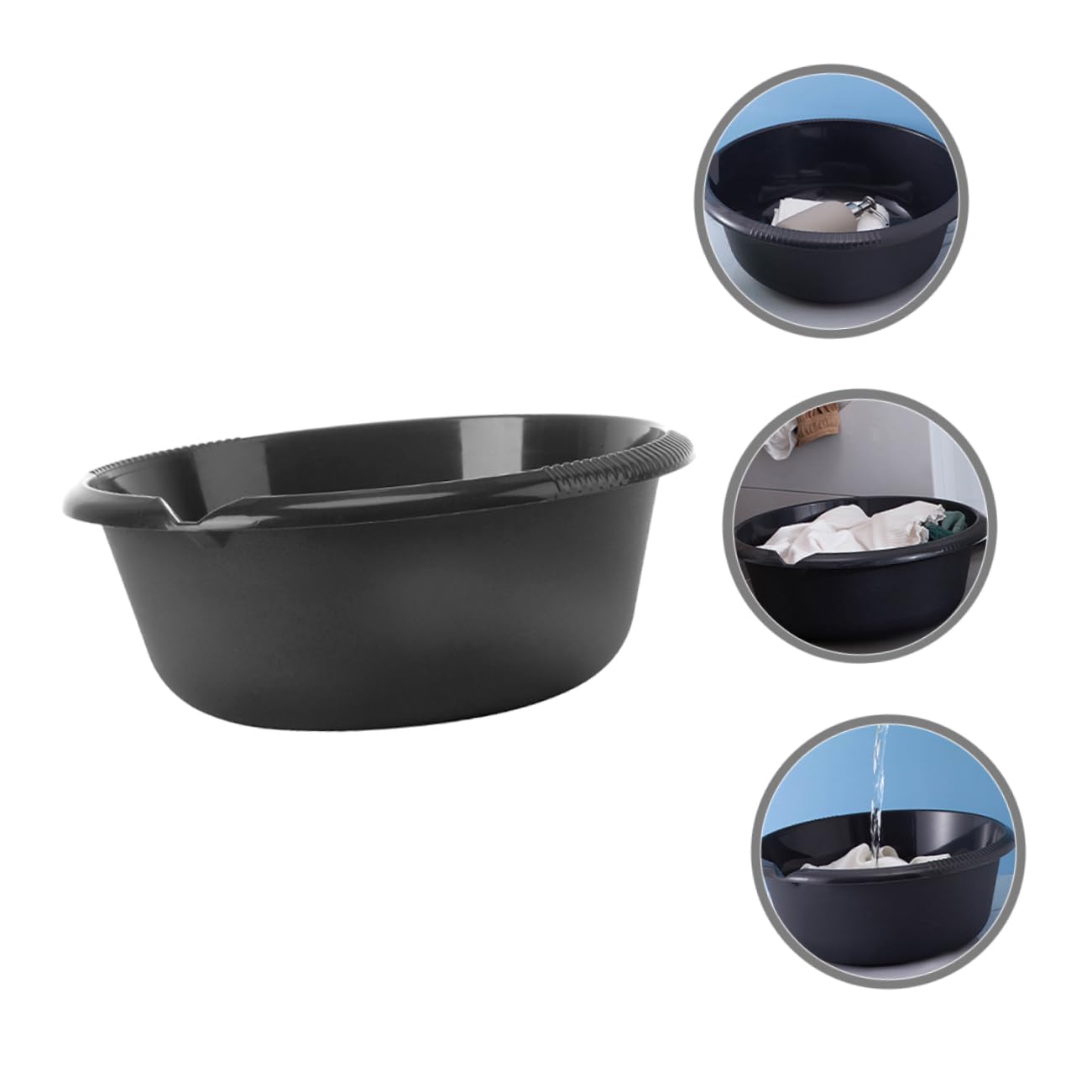 Bañera De Lavado Multifuncional para Baño y Cocina Cuenco De Almacenamiento para Higiene Personal