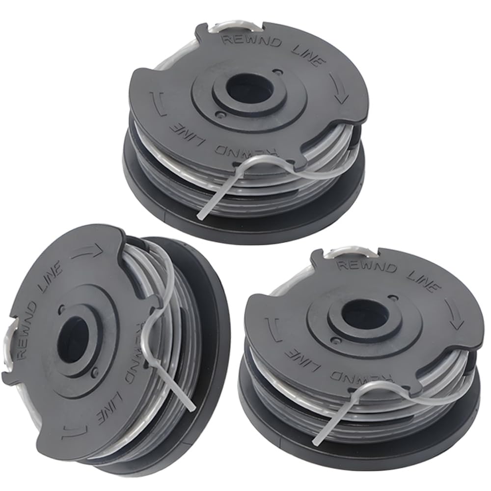 3 Pieces Trimmer Spool Line Compatible with Bosch Art 24/27/30 and Art 30-36 LI, F016800351 Autofeed Nylon Trimmer Spool Wire Replacement (1.6mm x 6m)
