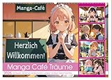 Manga Café Träume - Kawaii Anime-Kalender voller süßer Momente (Wandkalender 2026 DIN A2 quer), CALVENDO Monatskalender: Süße Manga- und Anime-Momente ... Gefühle für Anime-Fans (CALVENDO Menschen)