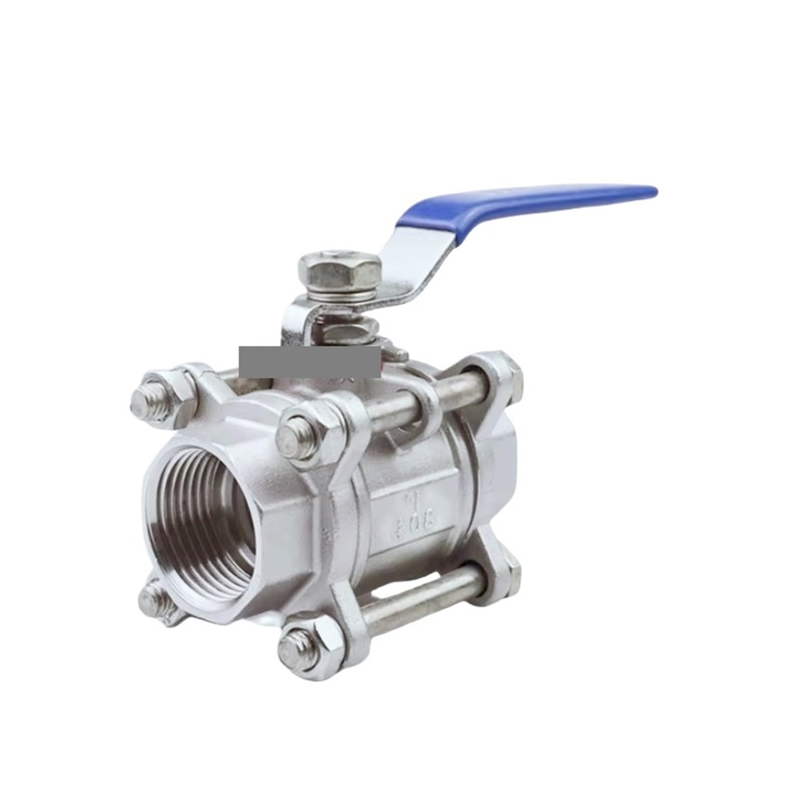 Cbqzchwdkt One Color 304 Stainless Steel Three Piece Ball Valve 1" Screw Thread Internal Thread Water Pipe Welding Valve