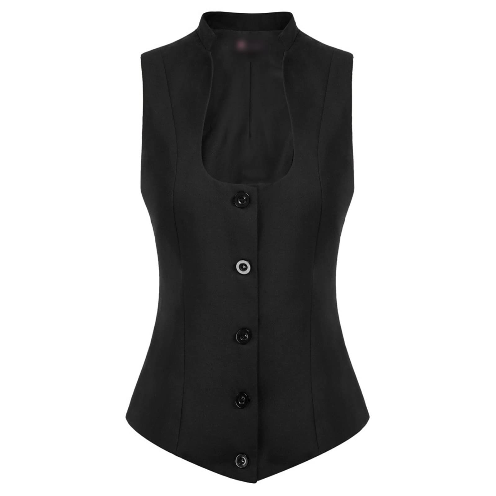 HOFFTI Camisole جاكيتات عتيقة تتصدر نساء معطف u-uc-uck أكمامًا طوقًا واحدًا من الحفلات المسائية (Color : Hortel�, Size : S)