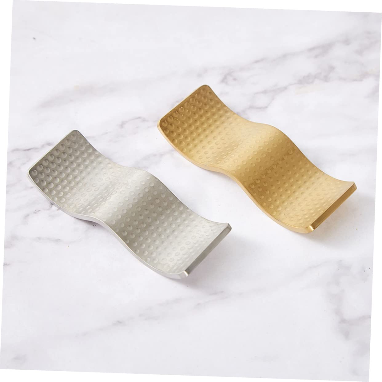 Unomor Stainless Steel Chopsticks Rest Spoon and Chopstick Holder Dinner Spoon Stand Holding Chopstick Fork Rest Pillow Chopsticks Holder Resr Stainless Spoon Rest Tableware Rests Silver