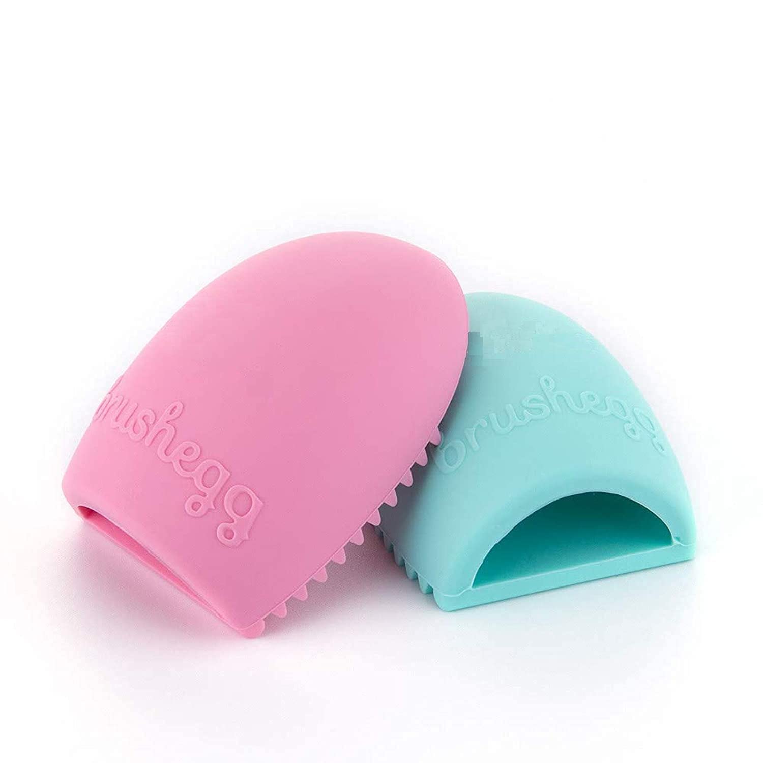 Leticia 2 Makeup Brush Cleaner Silicone Makeup Brush Cleaning Mat, Brush Cleaner Pad,Cosmetic Brush Cleaner, Portable Washing Tool, Color Removal Cleaner Sponge, Green& Pink, Pack of 2-picture-33