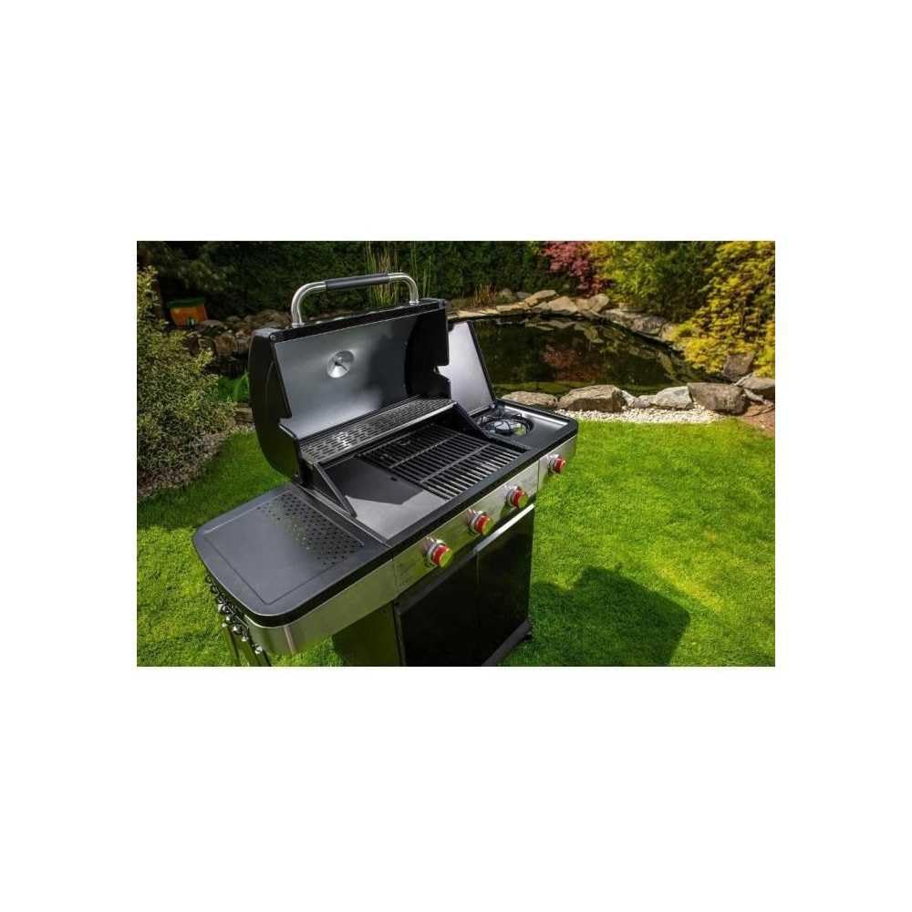 Fieldmann automatyczny grill gazowy z 3 palnikami bocznymi