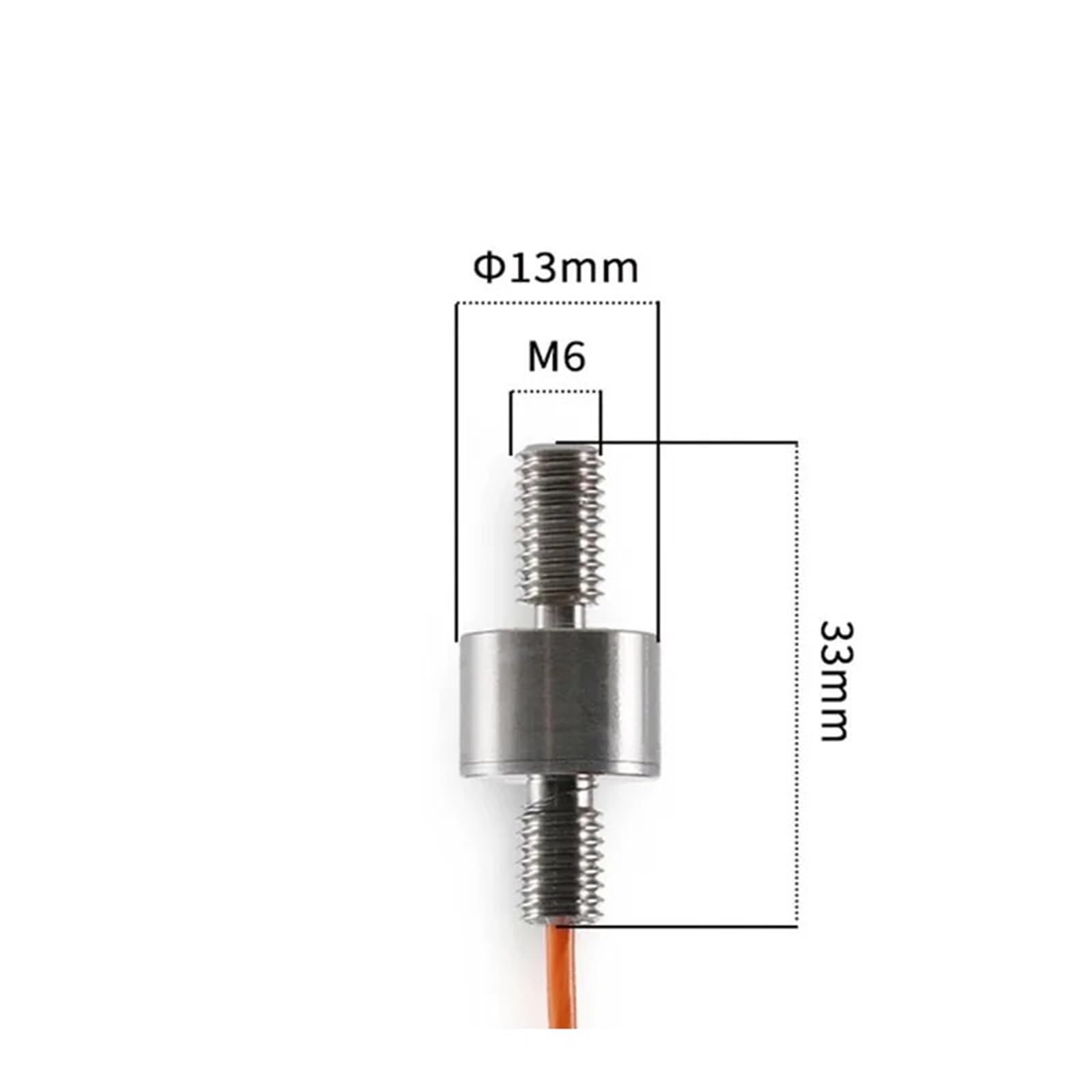 Célula de carga con varilla de amarre, cápsula con perno de alta precisión, transductor de fuerza, tensión, presión, resistencia, deformación, sensor de peso(200KG)
