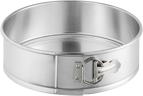 Miniatura 7 de Molde redondo de aluminio de 9 x 3 pulgadas de profundidad con forma de resorte - Sartén para tartas de queso a prueba de fugas con parte inferior