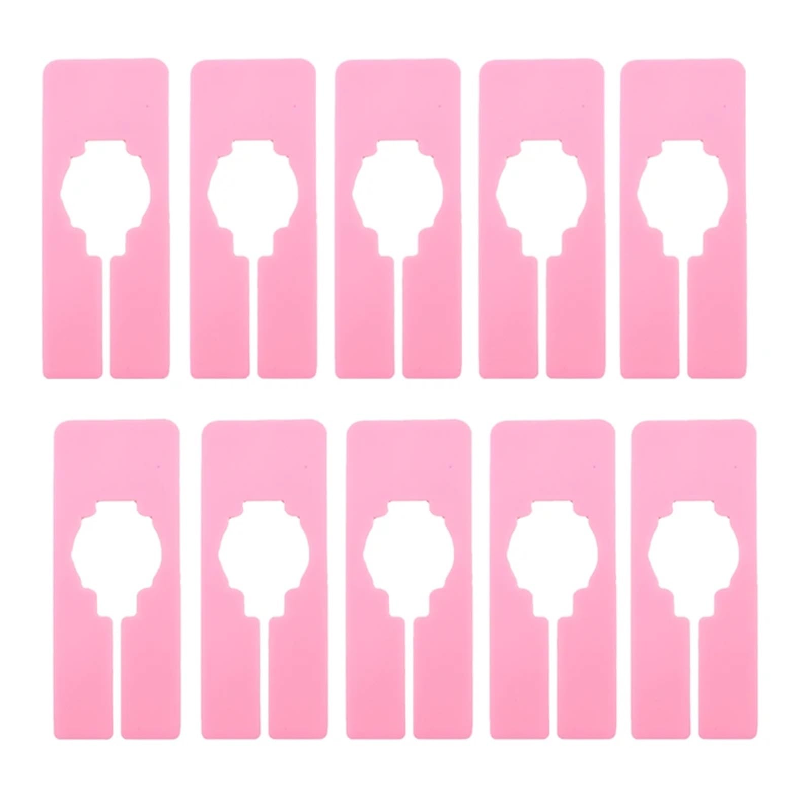 100pcs Plastic Closet Rack Dividers for Hangers Wardrobe Shelves Organizer