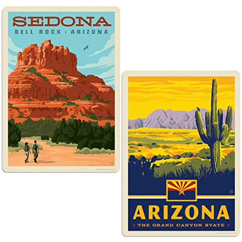 Anderson Design Group, Inc. Arizona Bell Rock Sedona Sticker Set of 2