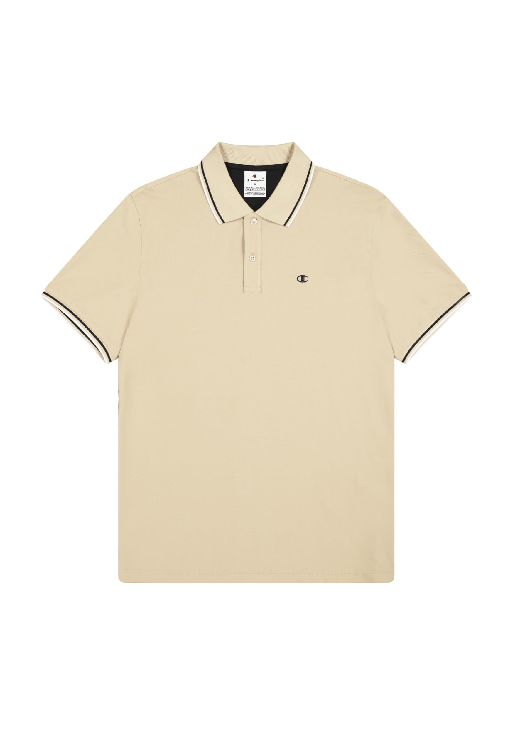Champion Men's Legacy - Polo with Chest Logo, Beige (MS091), M