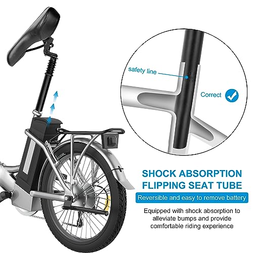 Tvtctu Suspension Seat Post Bicycle Seat Post, 27.2Mm Bicycle Suspension Seatpost, Suspension Seatpost For Most Bicycle Mountain Bike Road Bike Mtb Mtn Bmx Electric Bicycle thumb #4