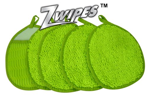 Zwipes 762 Microfiber Thin Chenille Mitt - Pack of 5