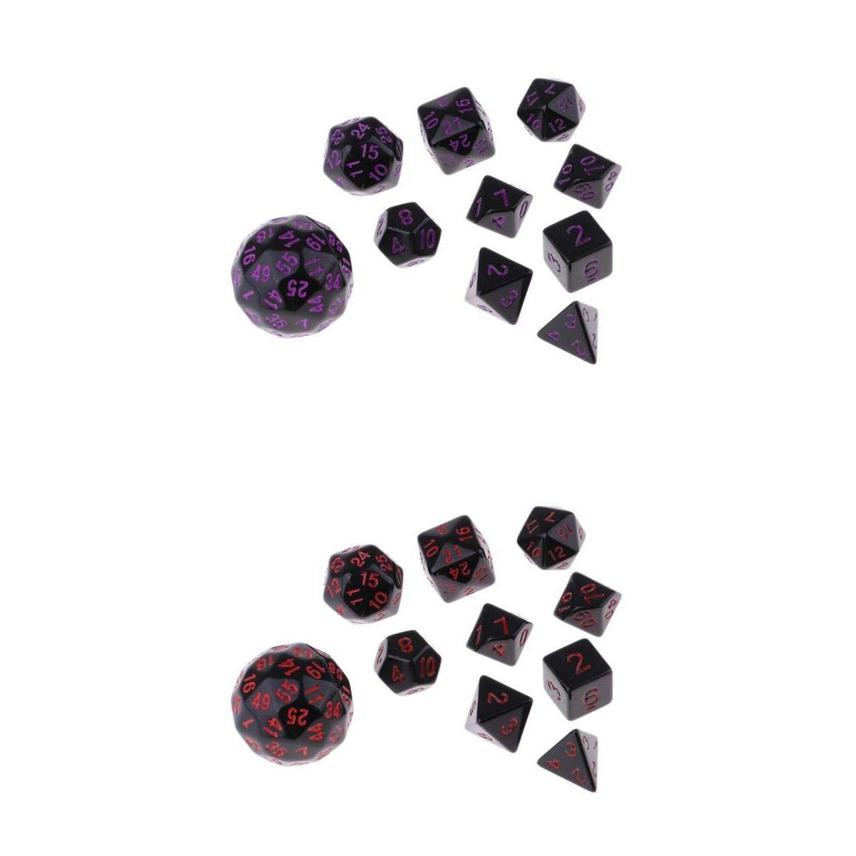 ATORSE Toy 20 Pieces Acrylic Polyhedral Dice Set Table Game Party Game Accessory Colors-Toys & Hobbies-Games-Board & Traditional Games-Contemporary Manufacture-picture-39