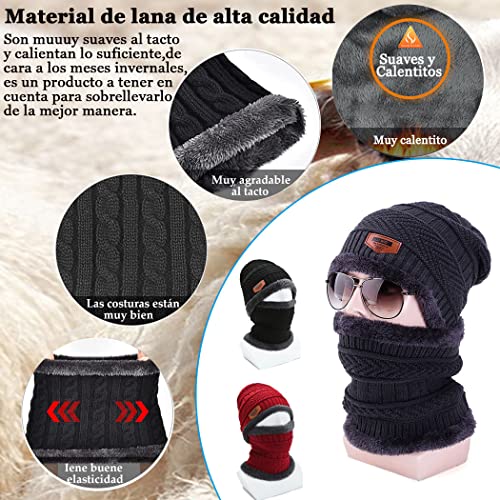 La Mejor Selección de Set de bufanda, gorro y guantes para Hombre favoritos de las personas. 27 Set de bufanda, gorro y guantes para Hombre marca FANBOLD (3)