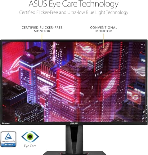 Image of ASUS TUF Gaming 27 inch 2K HDR Monitor - QHD (2560 x 1440), 165Hz, 1ms, Extreme Low Motion Blur, Speaker, G-SYNC Compatible, DisplayPort & 2 x HDMI, Height /Tilt /Pivot /Swivel, VESA, Black