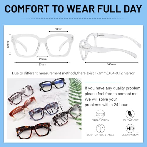 Image of OCCI CHIARI Large Reading Glasses Women Retro Reader 1.0 1.5 2.0 2.5 3.0 3.5 1.25 1.50 1.75 2.25 2.75 4.0 5.0 6.0