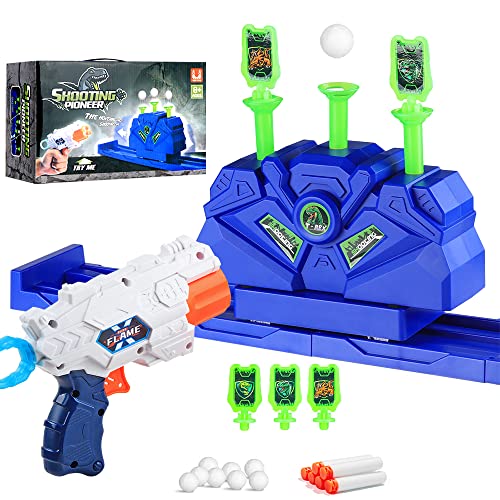 Aizoer Toy Foam Blaster Sets , Foam Dart Toy Gun, Shooting Game Toy for Age 5,6,7,8,9,10+ Years Old Boys,Movable Floating Ball Targets Shooting Practice,Ideal Gift Kids